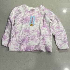 Cat &Jack purple 5t tie dye sweatshirt